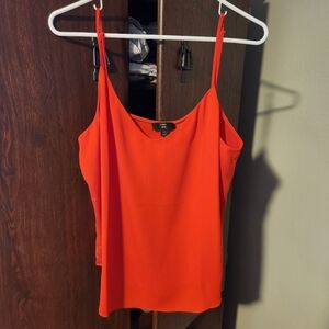 J Crew Flowy Red Shell Tank
